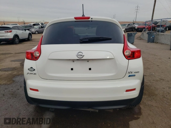 2014 Nissan Juke S with VIN JN8AF5MV8ET356745, listed as a Copart auction lot 84500944 with 33,749 mi miles and Salvage Title. Bid and sale history available at carsss.com. Image 6.