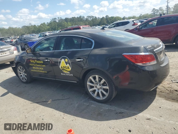 2012 Buick LaCrosse Touring with VIN 1G4GJ5E35CF323193, listed as a Copart auction lot 53535615 with 104,129 mi miles and Salvage title. Bid and sale history available at DreamBid. Image 2.