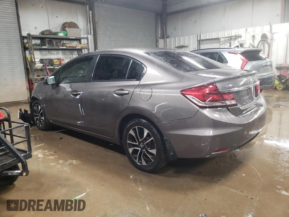 2015 Honda Civic EX with VIN 19XFB2F88FE037665, listed as a Copart auction lot 88046595 with 122,049 mi miles and Salvage Title. Bid and sale history available at carsss.com. Image 2.