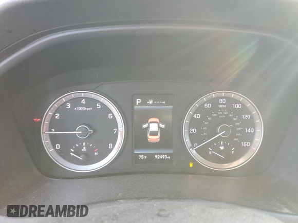 2018 Hyundai Sonata Sport Plus with VIN 5NPE34AF9JH629526, listed as a Copart auction lot 58087274 with 92,493 mi miles and Salvage Title. Bid and sale history available at DreamBid. Image 9.