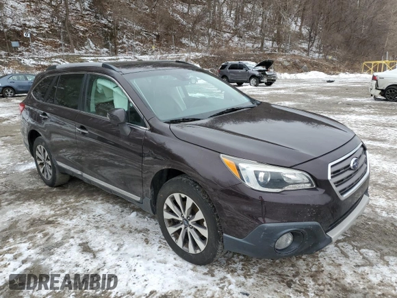 2017 Subaru Outback Touring with VIN 4S4BSETC0H3209198, listed as a Copart auction lot 44731005 with 56,860 mi miles and Salvage title. Bid and sale history available at DreamBid. Image 4.