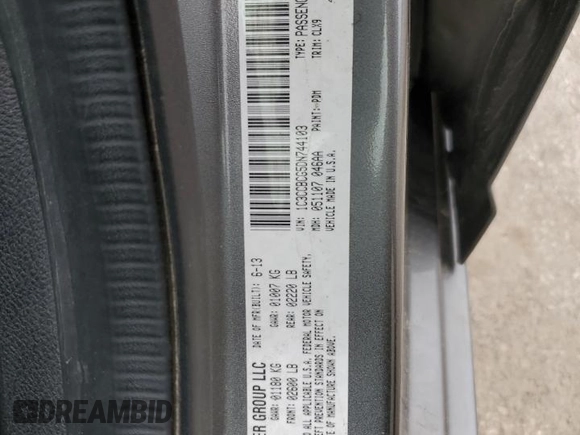 2013 Chrysler 200 Limited with VIN 1C3CCBCG5DN744103, listed as a Copart auction lot 51078075 with 157,279 mi miles and Salvage Title. Bid and sale history available at carsss.com. Image 12.