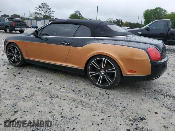 2010 Bentley Continental GT with VIN SCBDR3ZA2AC065164, listed as a Copart auction lot 51830035 with 81,088 mi miles and Salvage Title. Bid and sale history available at DreamBid. Image 2.