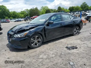 2021 Nissan Sentra SV z VIN 3N1AB8CV7MY223400, wystawiony jako Copart lot #56824315 z przebiegiem 93 381 mil mil oraz Szkoda całkowita • Salvage title. Historia ofert i sprzedaży dostępna na DreamBid. Obrazek 1.
