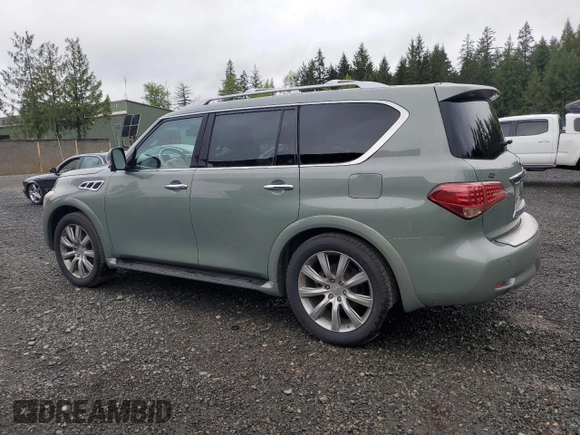2012 Infiniti QX56 7-passenger z VIN JN8AZ2NE6C9021661, wystawiony jako Copart lot #54956795 z przebiegiem 106 037 mil mil oraz Tytuł czysty. Historia ofert i sprzedaży dostępna na DreamBid. Obrazek 2.