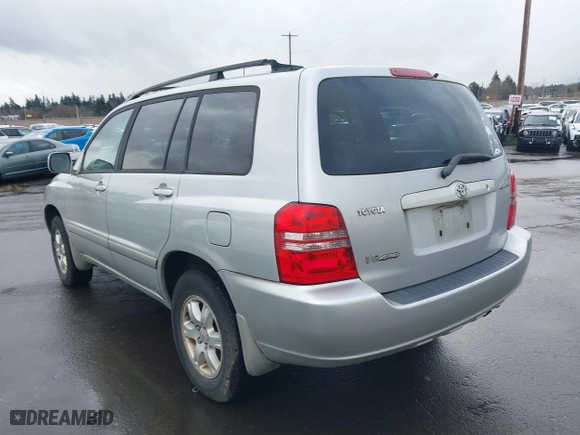 2003 Toyota Highlander with VIN JTEHF21A230100962, listed as a IAAI auction lot 41494448 with 255,455 mi miles. Bid and sale history available at carsss.com. Image 3.