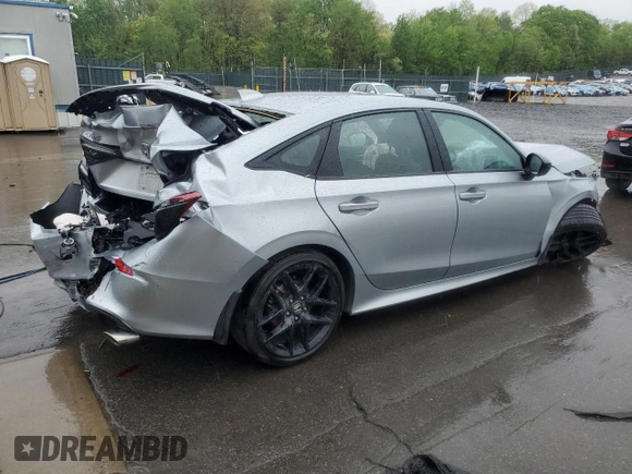 2025 Honda Civic Sport with VIN 2HGFE2F53SH522681, listed as a Copart auction lot 56185615 with Not provided miles and Salvage title. Bid and sale history available at DreamBid. Image 3.
