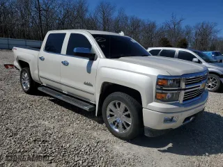2015 Chevrolet Silverado 1500 High Country with VIN 3GCUKTECXFG327686, listed as a Copart auction lot 45589115 with 94,970 mi miles and Salvage Title. Bid and sale history available at carsss.com. Image 4.