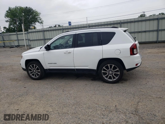 2017 Jeep Compass 75th Anniversary Edition with VIN 1C4NJDBB5HD168276, listed as a Copart auction lot 54516835 with 95,153 mi miles and Clean Title. Bid and sale history available at carsss.com. Image 2.