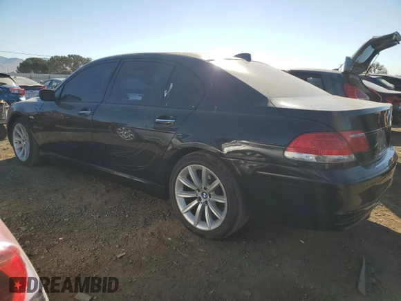 2006 BMW 7 Series 750Li with VIN WBAHN83516DT32814, listed as a Copart auction lot 74359784 with 117,000 mi miles and Salvage Title. Bid and sale history available at carsss.com. Image 2.