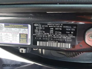 2019 Kia Optima LX with VIN 5XXGT4L33KG379368, listed as a IAAI auction lot 41487477 with 71,868 mi miles. Bid and sale history available at carsss.com. Image 9.