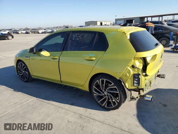 2022 Volkswagen GTI Autobahn with VIN WVW587CD9NW123144, listed as a Copart auction lot 80733104 with 44,635 mi miles and Salvage Title. Bid and sale history available at DreamBid. Image 2.