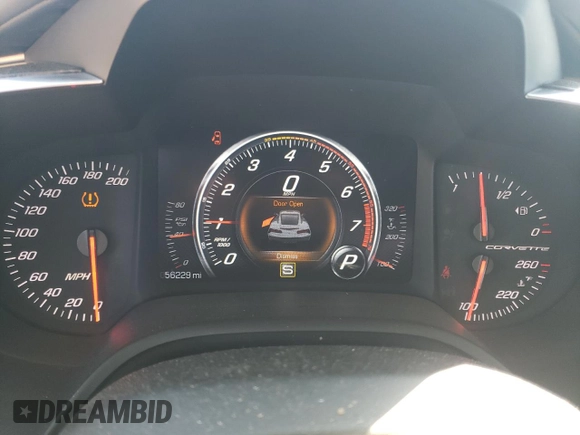 2014 Chevrolet Corvette Z51 3LT with VIN 1G1YM2D77E5105731, listed as a Copart auction lot 50523975 with 56,229 mi miles and Clean title. Bid and sale history available at DreamBid. Image 9.