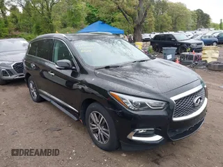 2017 Infiniti QX60 with VIN 5N1DL0MM6HC503852, listed as a IAAI auction lot 42236879 with 159,563 mi miles and . Bid and sale history available at DreamBid. Image 13.