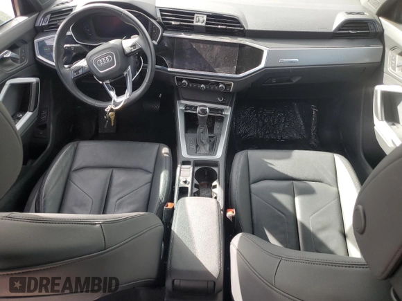 2022 Audi Q3 S line Premium with VIN WA1DECF33N1150413, listed as a Copart auction lot 43773895 with 43,800 mi miles and Salvage Title. Bid and sale history available at DreamBid. Image 8.