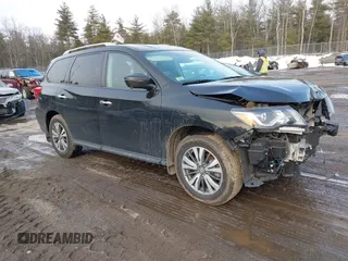 2017 Nissan Pathfinder SV with VIN 5N1DR2MM9HC633277, listed as a IAAI auction lot 41697958 with 51,891 mi miles. Bid and sale history available at carsss.com. Image 1.
