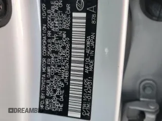 2010 Lexus HS 250h with VIN JTHBB1BA7A2009619, listed as a Copart auction lot 85790644 with 281,598 mi miles and Salvage Title. Bid and sale history available at DreamBid. Image 12.