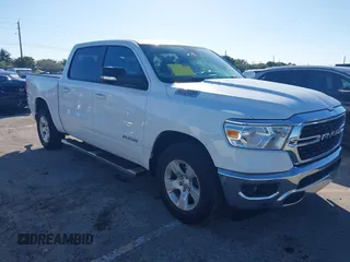 2022 Ram 1500 Big Horn z VIN 1C6RREFT2NN158109, wystawiony jako IAAI lot #41422121 z przebiegiem 35 097 mil mil oraz . Historia ofert i sprzedaży dostępna na DreamBid. Obrazek 1.