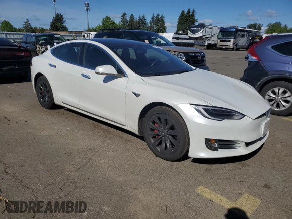 2019 Tesla Model S 100D with VIN 5YJSA1E41KF330631, listed as a Copart auction lot 55360295 with 52,245 mi miles and Salvage title. Bid and sale history available at DreamBid. Image 4.