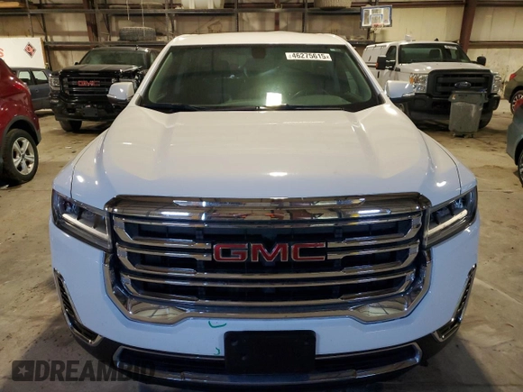 2021 GMC Acadia SLE with VIN 1GKKNKLA2MZ180842, listed as a Copart auction lot 46275615 with 26,701 mi miles and Salvage Title. Bid and sale history available at DreamBid. Image 5.