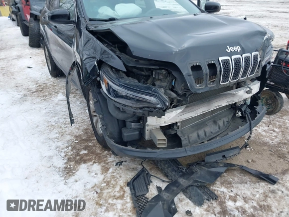 2019 Jeep Cherokee Latitude with VIN 1C4PJMCX6KD155434, listed as a IAAI auction lot 41347851 with 256,713 mi miles. Bid and sale history available at carsss.com. Image 6.