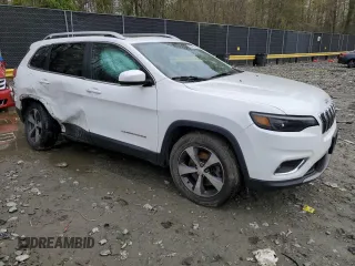 2019 Jeep Cherokee Limited with VIN 1C4PJMDX9KD158035, listed as a Copart auction lot 52871525 with 97,543 mi miles and Salvage Title. Bid and sale history available at DreamBid. Image 4.