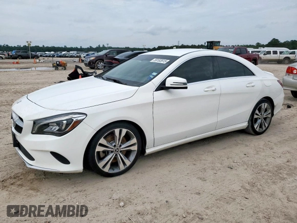 2019 Mercedes-Benz CLA 250 with VIN WDDSJ4EBXKN751903, listed as a Copart auction lot 59183915 with 71,604 mi miles and Salvage title. Bid and sale history available at DreamBid. Image 1.