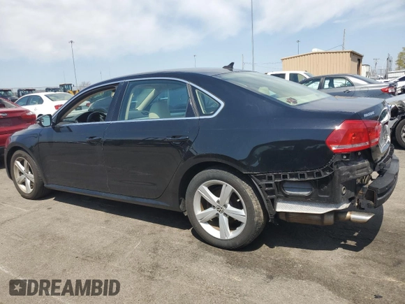 2012 Volkswagen Passat SE with VIN 1VWBP7A35CC027104, listed as a Copart auction lot 53290725 with 97,773 mi miles and Salvage Title. Bid and sale history available at carsss.com. Image 2.