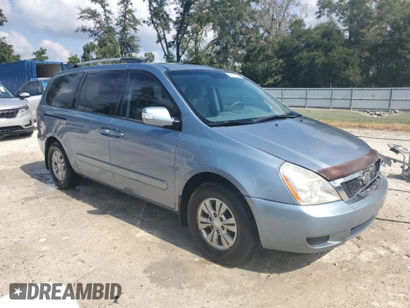 2012 Kia Sedona LX with VIN KNDMG4C72C6498832, listed as a Copart auction lot 78017424 with 167,289 mi miles and Salvage Title. Bid and sale history available at carsss.com. Image 4.