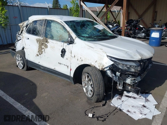 2024 Chevrolet Equinox LT with VIN 3GNAXUEG3RS215950, listed as a IAAI auction lot 42085571 with 24,145 mi miles and . Bid and sale history available at DreamBid. Image 1.