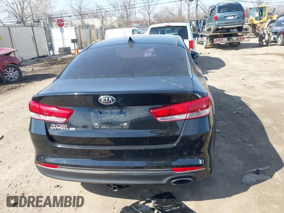2018 Kia Optima LX with VIN 5XXGT4L32JG249287, listed as a IAAI auction lot 41701434 with 92,390 mi miles and . Bid and sale history available at DreamBid. Image 16.