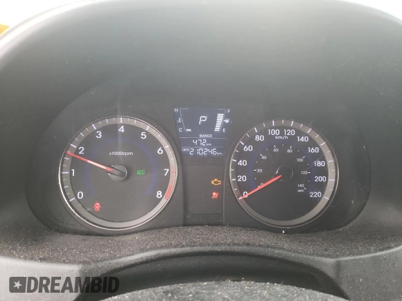 2013 Hyundai Accent GS with VIN KMHCT5AE1DU110108, listed as a Copart auction lot 43549055 with 210,245 mi miles and Salvage Title. Bid and sale history available at carsss.com. Image 9.