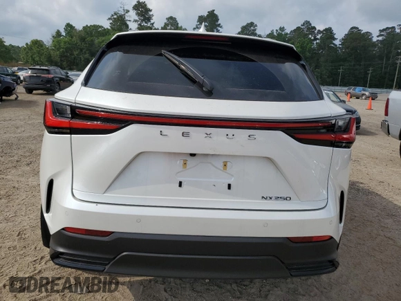 2024 Lexus NX 250 Premium z VIN JTJGDCAZ0R2014142, wystawiony jako Copart lot #57354345 z przebiegiem 1 022 mil mil oraz Szkoda całkowita • Salvage title. Historia ofert i sprzedaży dostępna na DreamBid. Obrazek 6.