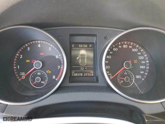 2013 Volkswagen GTI with VIN WVWFV7AJ1DW106097, listed as a Copart auction lot 49398835 with 138,378 mi miles and Salvage Title. Bid and sale history available at carsss.com. Image 9.