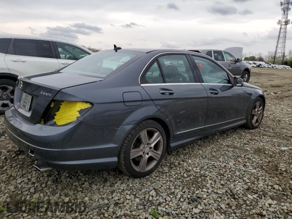 2011 Mercedes-Benz C-Class C 300 Sport with VIN WDDGF8BB0BR149653, listed as a Copart auction lot 52490125 with 95,315 mi miles and Salvage Title. Bid and sale history available at carsss.com. Image 3.
