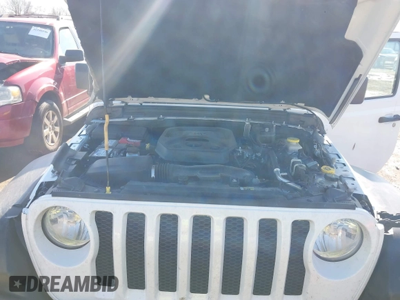2020 Jeep Wrangler Unlimited Sport S with VIN 1C4HJXDN6LW161341, listed as a IAAI auction lot 41217843 with 74,196 mi miles and . Bid and sale history available at DreamBid. Image 10.