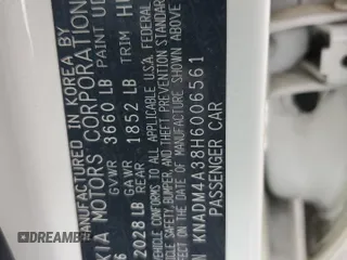 2017 Kia Rio LX z VIN KNADM4A38H6006561, wystawiony jako Copart lot #56056635 z przebiegiem 60 199 mil mil oraz Szkoda całkowita • Salvage title. Historia ofert i sprzedaży dostępna na DreamBid. Obrazek 12.