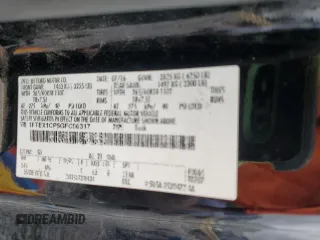 2016 Ford F-150 XL with VIN 1FTEX1CP5GFC96317, listed as a Copart auction lot 43956955 with 229,618 mi miles and Salvage Title. Bid and sale history available at carsss.com. Image 12.