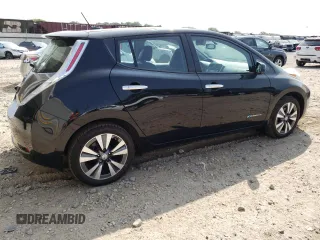 2015 Nissan LEAF SV with VIN 1N4AZ0CP1FC308097, listed as a Copart auction lot 65746053 with 47,487 mi miles. Bid and sale history available at carsss.com. Image 3.