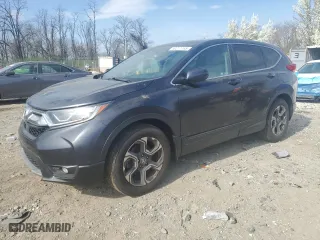 2018 Honda CR-V EX with VIN 7FARW2H55JE054435, listed as a Copart auction lot 50211165 with 34,617 mi miles and Salvage Title. Bid and sale history available at carsss.com. Image 1.
