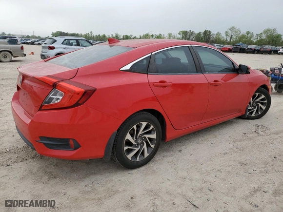 2017 Honda Civic Sedan EX with VIN 2HGFC2F76HH555173, listed as a Copart auction lot 50181335 with 148,593 mi miles and Salvage Title. Bid and sale history available at carsss.com. Image 3.