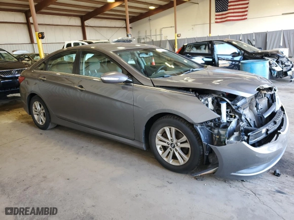 2014 Hyundai Sonata GLS with VIN 5NPEB4AC8EH839940, listed as a Copart auction lot 52439425 with 205,458 mi miles and Salvage Title. Bid and sale history available at carsss.com. Image 4.