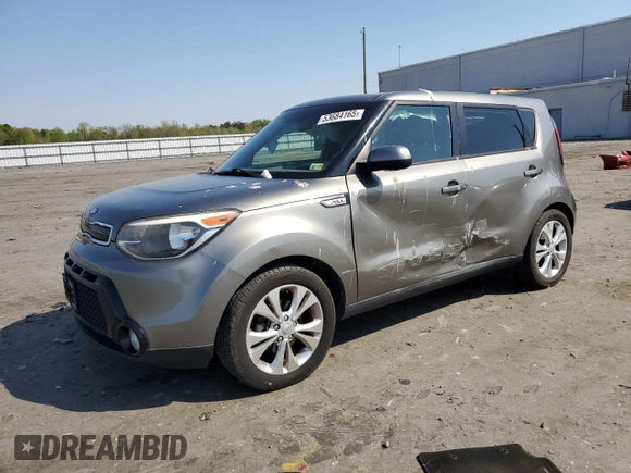 2016 Kia Soul + with VIN KNDJP3A51G7240526, listed as a Copart auction lot 53684165 with 112,129 mi miles and Salvage Title. Bid and sale history available at DreamBid. Image 1.