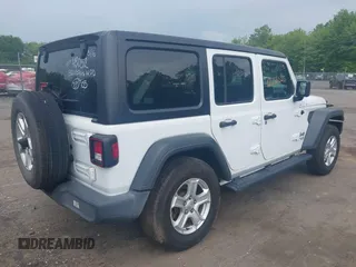 2018 Jeep Wrangler Unlimited Sport S with VIN 1C4HJXDG0JW324211, listed as a IAAI auction lot 42388525 with 79,278 mi miles and . Bid and sale history available at DreamBid. Image 4.