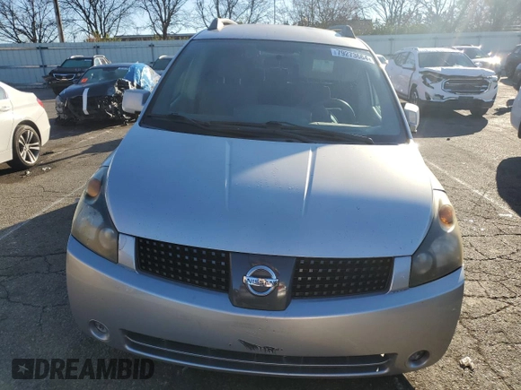 2006 Nissan Quest SL with VIN 5N1BV28U66N124536, listed as a Copart auction lot 79273664 with 0 mi miles and Salvage Title. Bid and sale history available at carsss.com. Image 5.