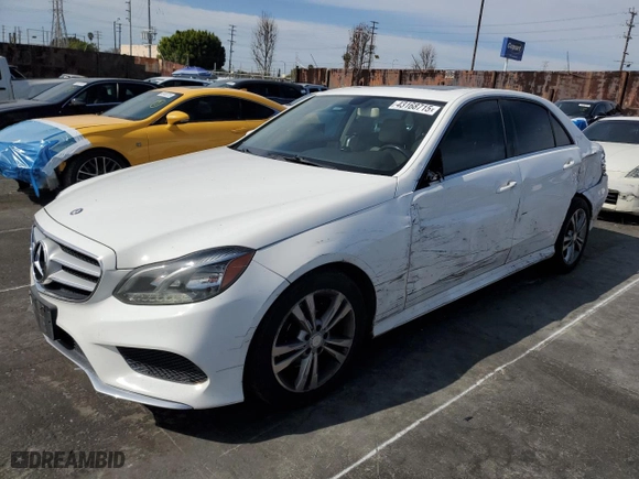 2015 Mercedes-Benz E-Class E 250 BlueTEC Luxury with VIN WDDHF0EB2FB096194, listed as a Copart auction lot 43168715 with 216,083 mi miles and Salvage Title. Bid and sale history available at carsss.com. Image 1.