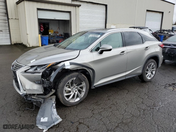 2019 Lexus RX with VIN 2T2BGMCA0KC034573, listed as a Copart auction lot 43520385 with 52,412 mi miles and Salvage Title. Bid and sale history available at carsss.com. Image 1.