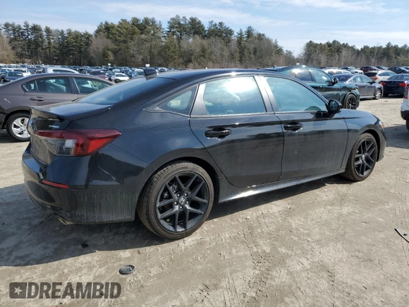 2025 Honda Civic Sport with VIN 2HGFE2F5XSH510270, listed as a Copart auction lot 47839085 with 8,279 mi miles and Salvage title. Bid and sale history available at DreamBid. Image 3.