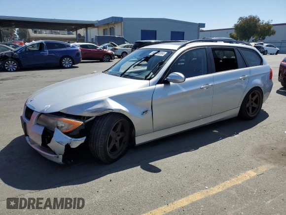 2007 BMW 3 Series 328i with VIN WBAVS13507FX15636, listed as a Copart auction lot 66418204 with 160,642 mi miles and Salvage Title. Bid and sale history available at carsss.com. Image 1.