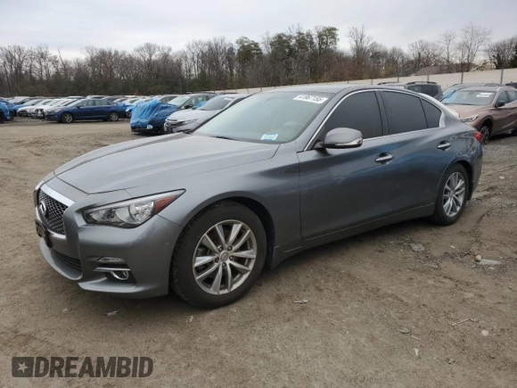 2016 Infiniti Q50 3.0t Premium with VIN JN1EV7AR6GM341826, listed as a Copart auction lot 41967155 with 71,858 mi miles and Salvage Title. Bid and sale history available at carsss.com. Image 1.